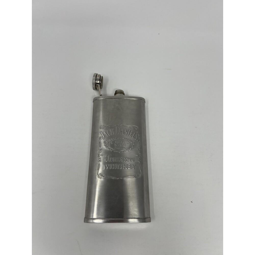 Jack Daniels Tennessee Whiskey Old No. 7 Hip Flask Stainless Steel 5oz - Picture 6 of 8